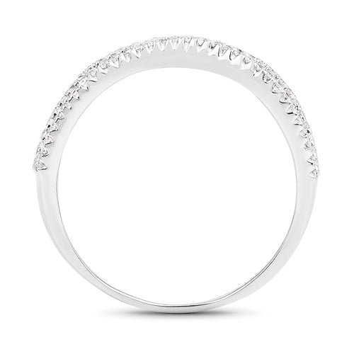 Anillo de Compromiso de Diamante Blanco de 0.46 Quilates en Oro Blanco de 14K