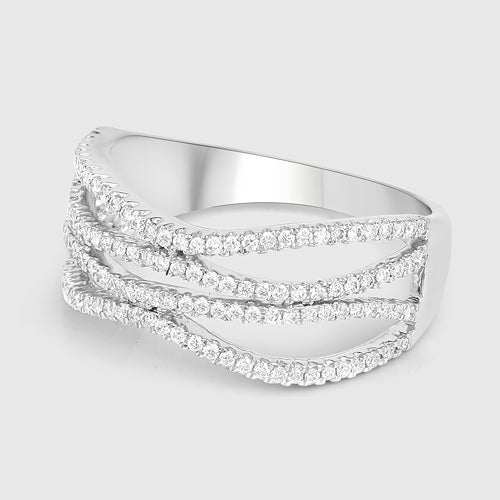 Anillo de Compromiso de Diamante Blanco de 0.46 Quilates en Oro Blanco de 14K