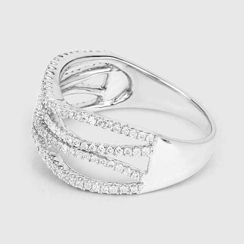 Anillo de Compromiso de Diamante Blanco de 0.46 Quilates en Oro Blanco de 14K
