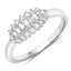 Anillo de Compromiso de Diamante Blanco de 0.37 Quilates en Oro Blanco de 14K
