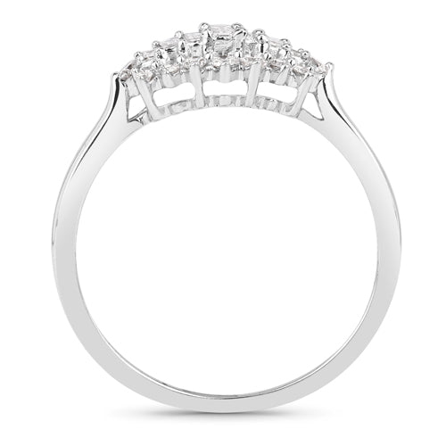 Anillo de Compromiso de Diamante Blanco de 0.37 Quilates en Oro Blanco de 14K