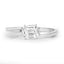0.33 Carat White Diamond Bypass Ring in 18K White Gold