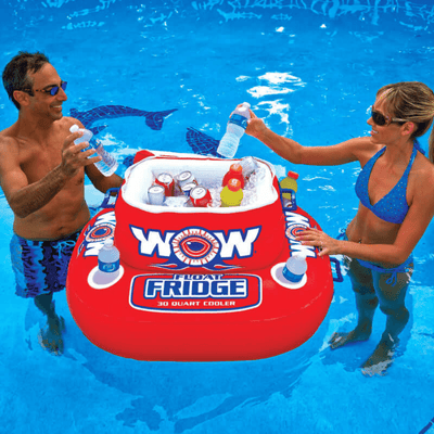 Réfrigérateur et glacière flottants WOW Watersports pour boissons au bord de la piscine