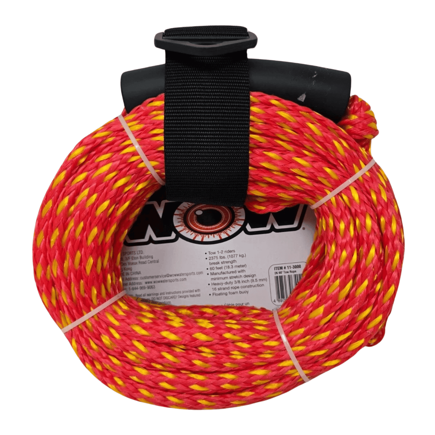 WOW Watersports 2K 60' Tow Rope for Tubing Fun