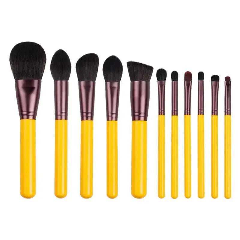 Ensemble de pinceaux de maquillage professionnel de 11 pièces pour une application parfaite