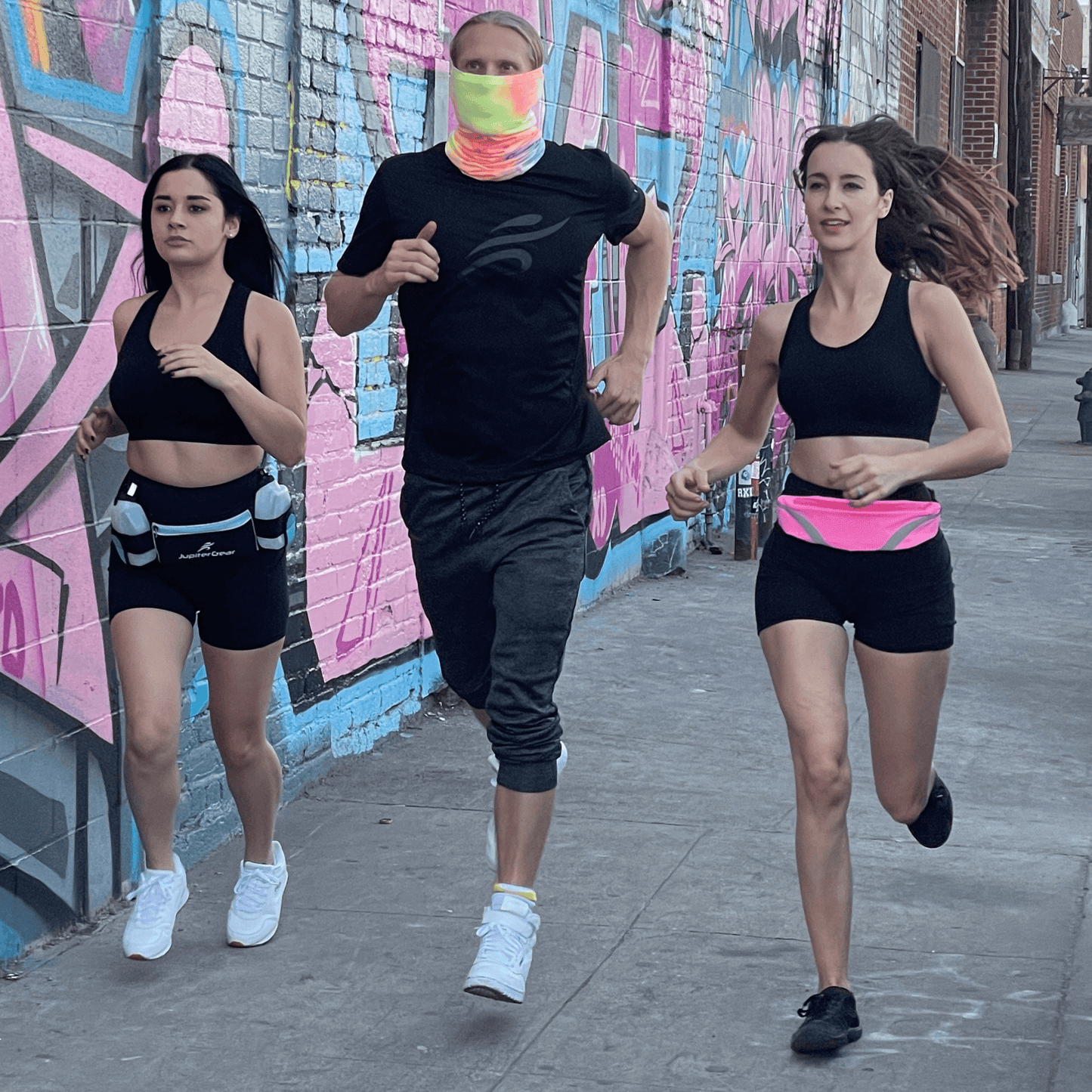 Water-Resistant Sport Waist Pack with Reflective Strip