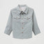Stylish Grey and Blue Printed Shirt for Baby Boys - Korvel