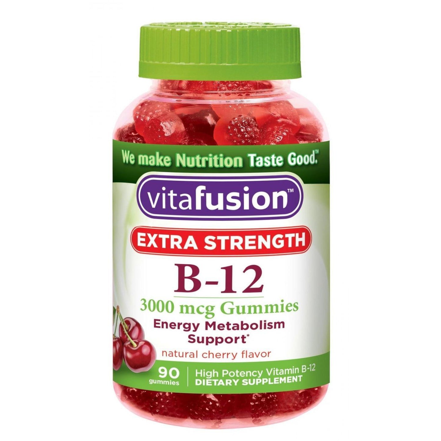 Vitafusion B-12 Gummies Extra Fortes - 90 Compteurs
