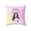Crown of Static Epilepsy Awareness Throw Pillow