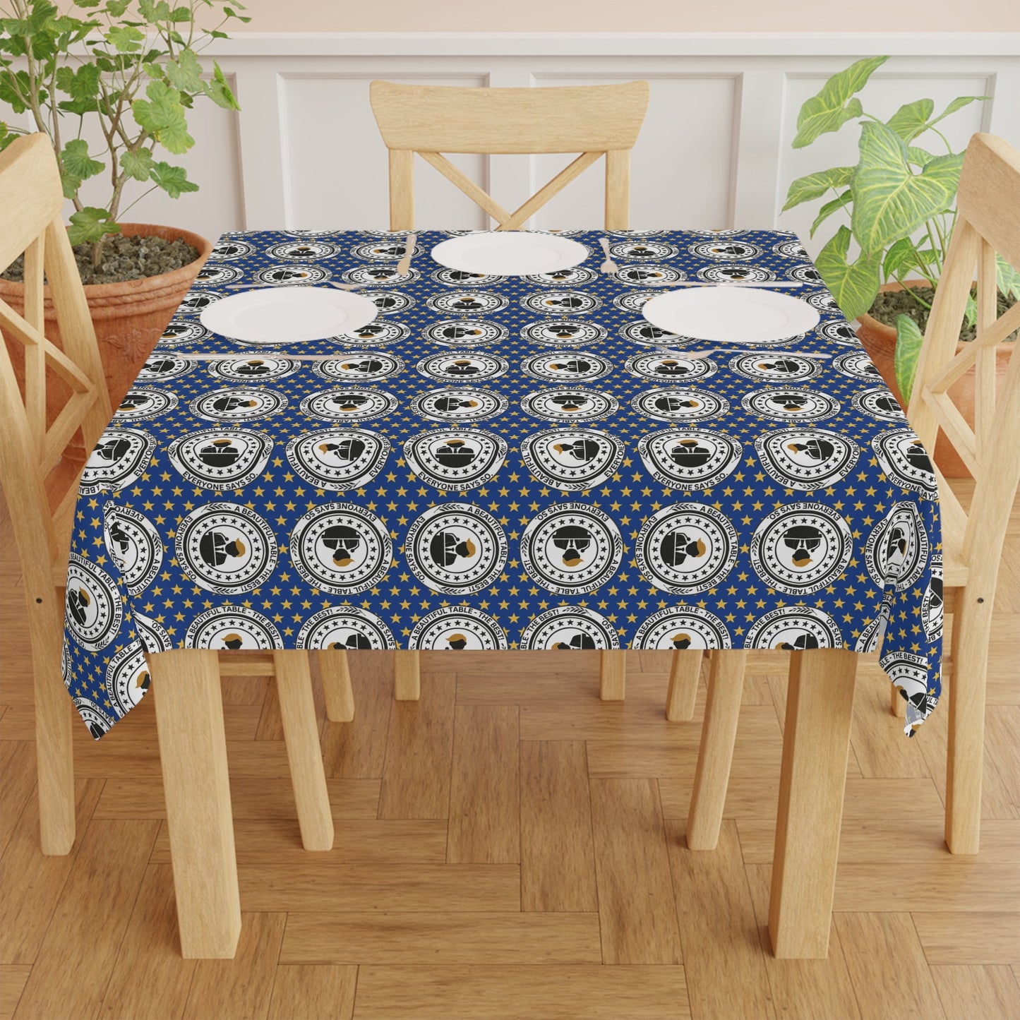 Nappe élégante en faux sceau pour des rassemblements stylés
