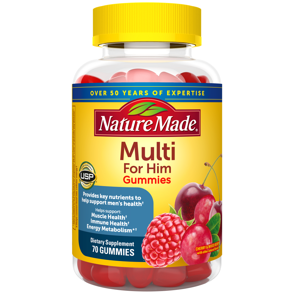Nature Made Pour Lui Gummies Multivitamines - 70ct