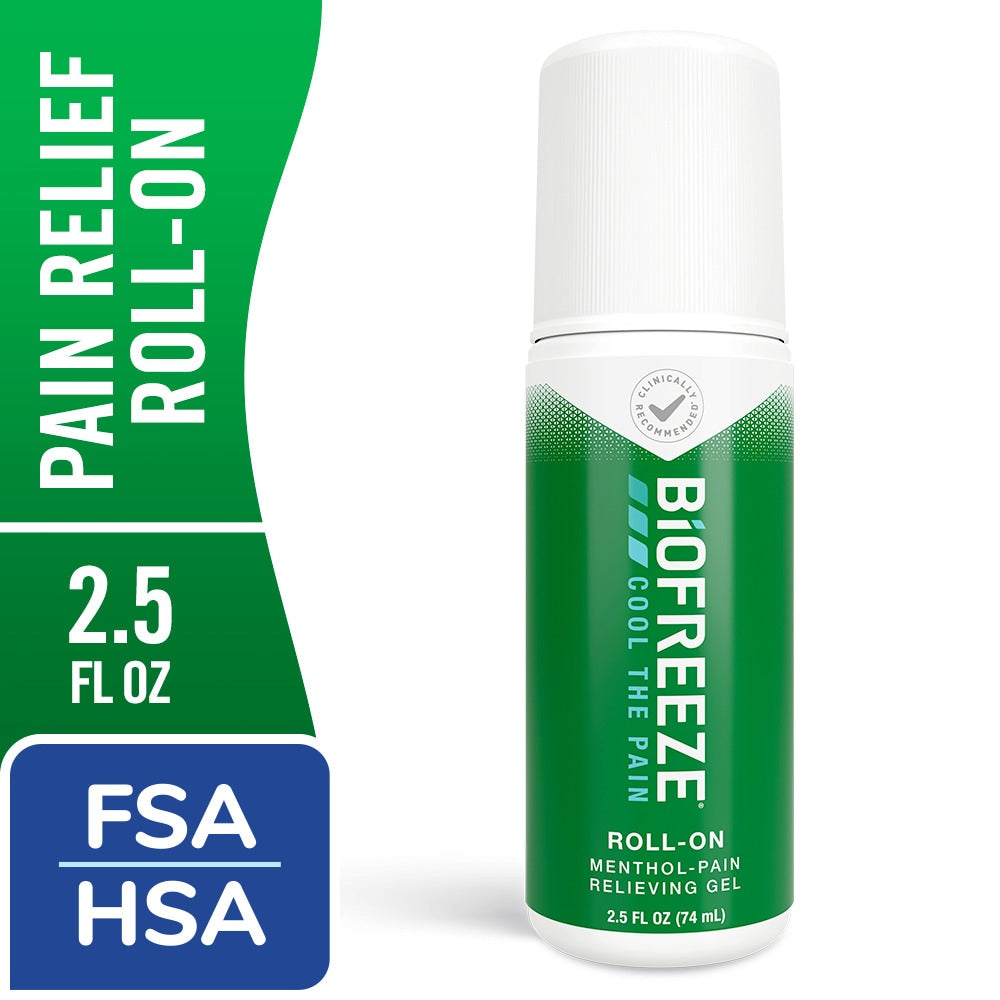 Biofreeze Pain Relieving Gel Roll-On 2.5 Oz