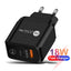 18W PD+QC3.0 fast charging charger with Type-c QC3.0 fast charging head - Korvel