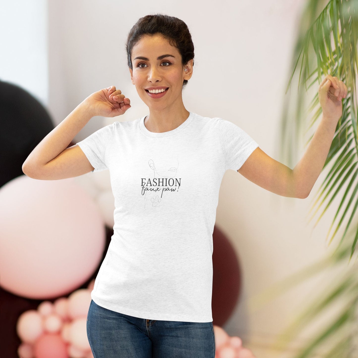 Trendy Women's Triblend T-Shirt - Fashion Faux Paw - Korvel