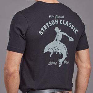 Stetson Men's Black Fishing Rodeo T-Shirt - Korvel