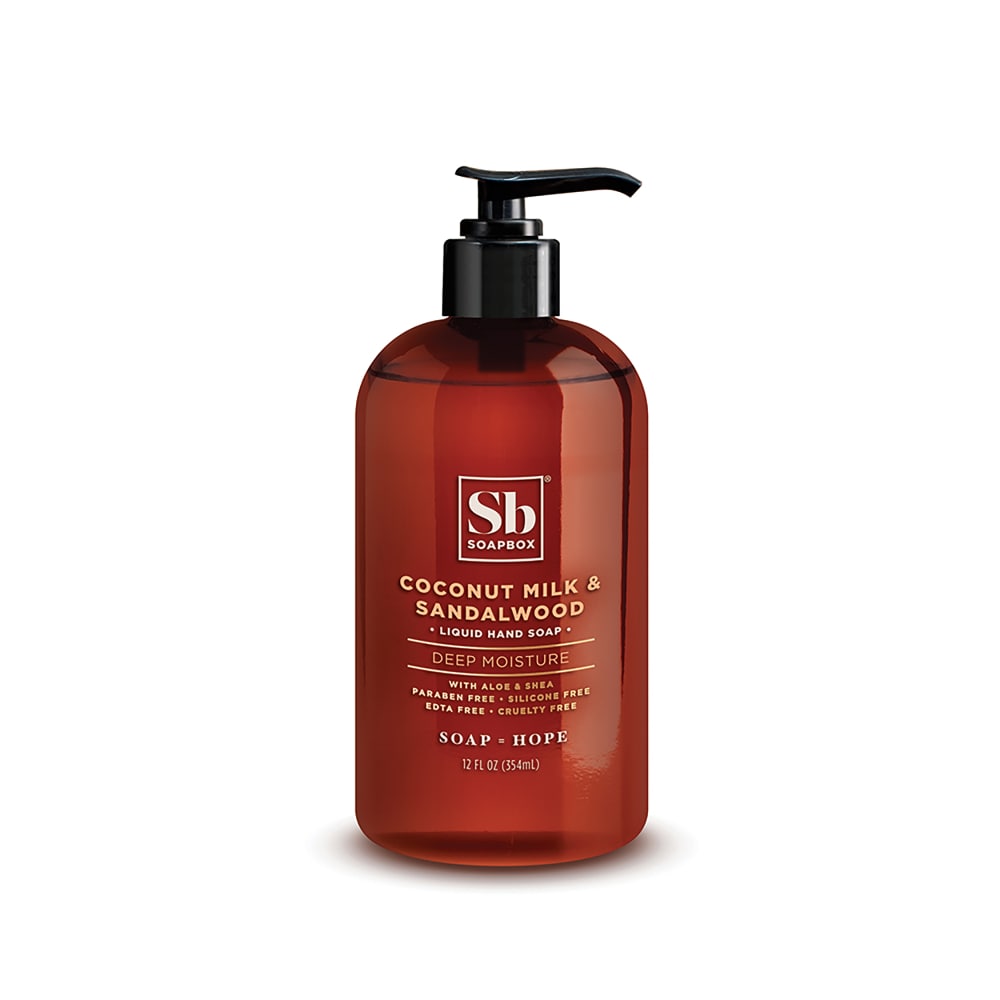 Savon Liquide Soapbox - Lait de Coco & Bois de Santal - 12 Fl Oz