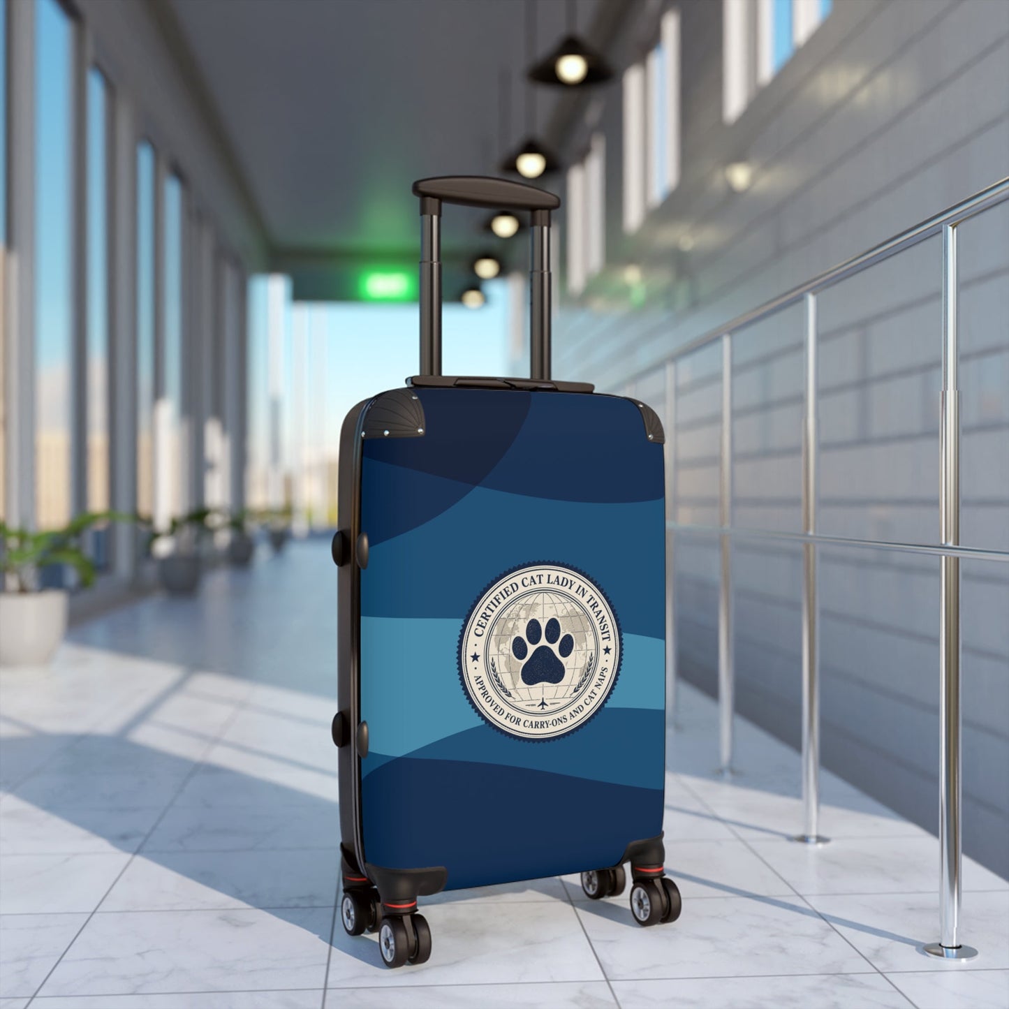 Valise rigide Certifiée Amoureuse des Chats en Transit