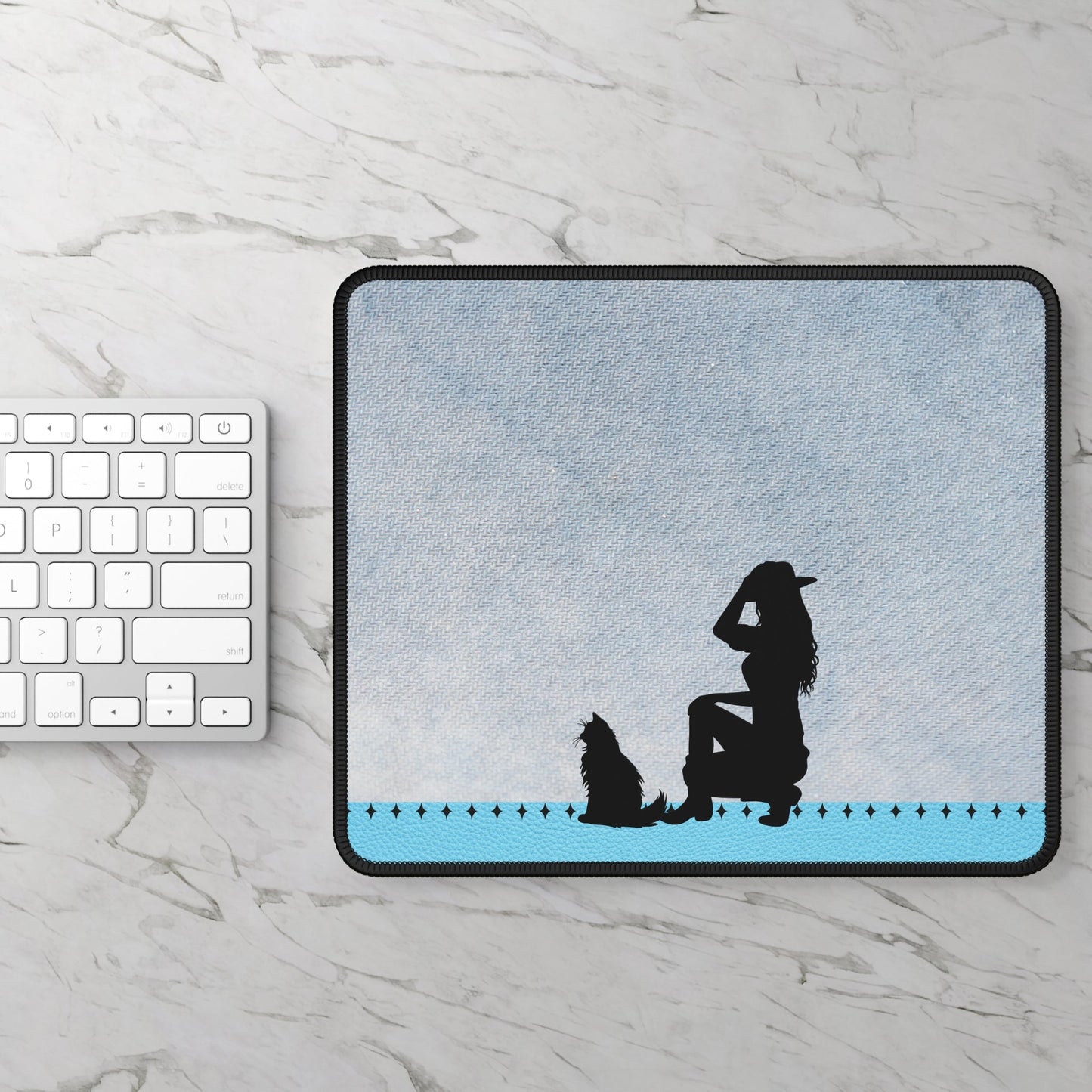 Tapis de souris Cowgirl Cat Lady