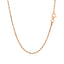 14k Rose Gold Solid Diamond Cut Rope Chain 1.5mm
