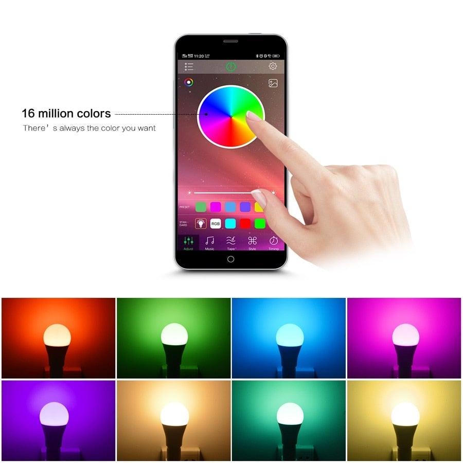 Smart RGBW LED Bulb with Remote Control - Color Changing