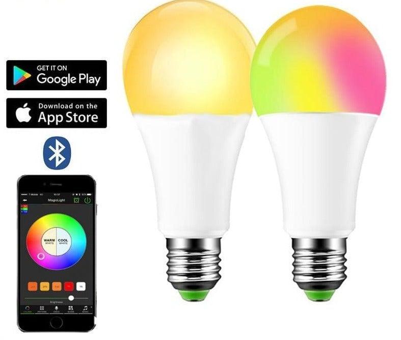 Smart RGBW LED Bulb with Remote Control - Color Changing