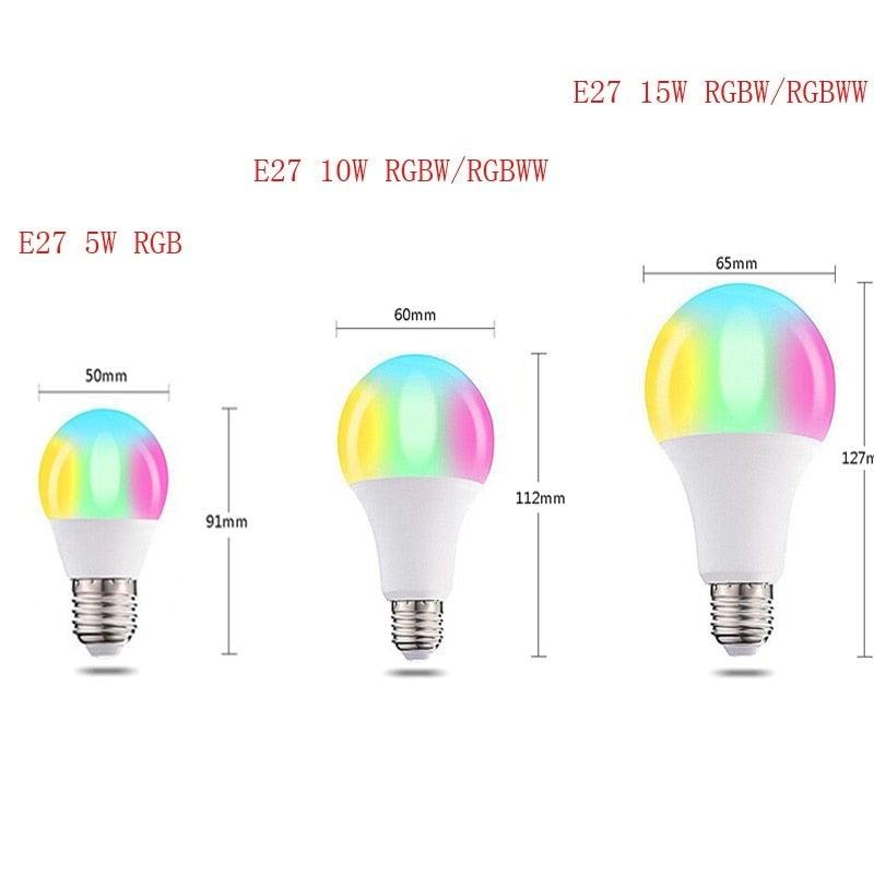 Smart RGBW LED Bulb with Remote Control - Color Changing