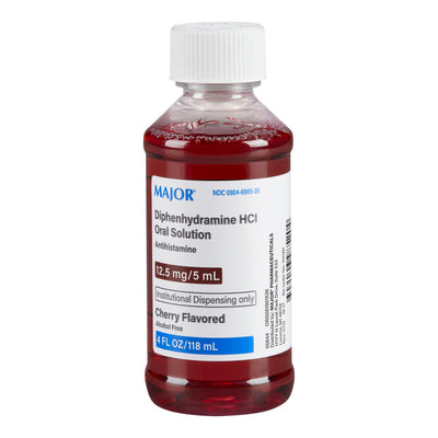 Solution orale Major Diphenhydramine HCI 12,5 mg/5 mL saveur cerise 4 Oz