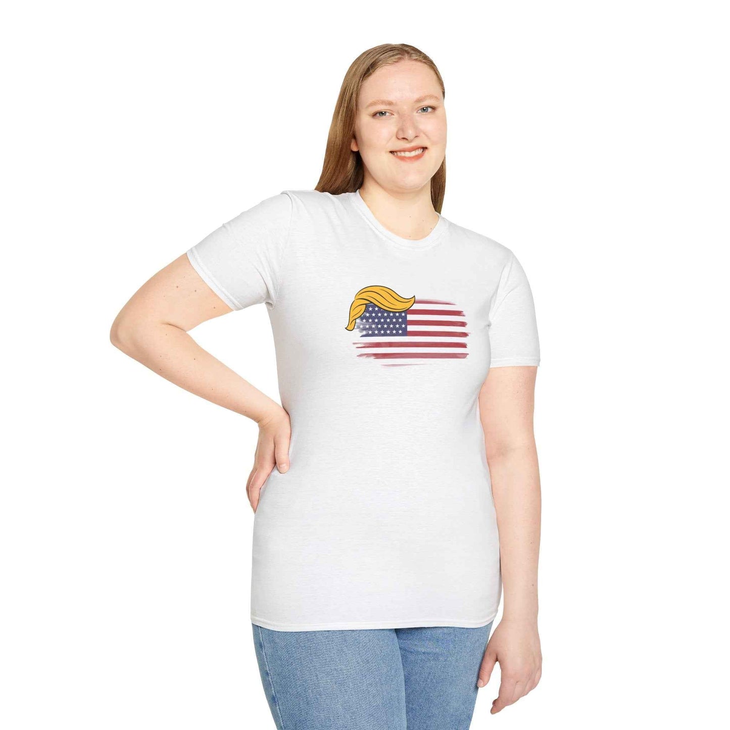 Camiseta Parodia Swoop & Stripes – Camiseta Unisex de Algodón Suave