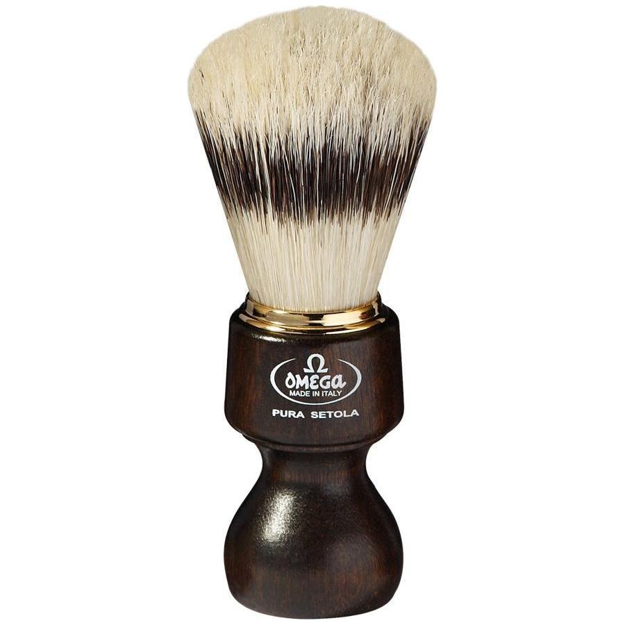 Brosse à raser en poils de sanglier Omega Ovangkol #11126
