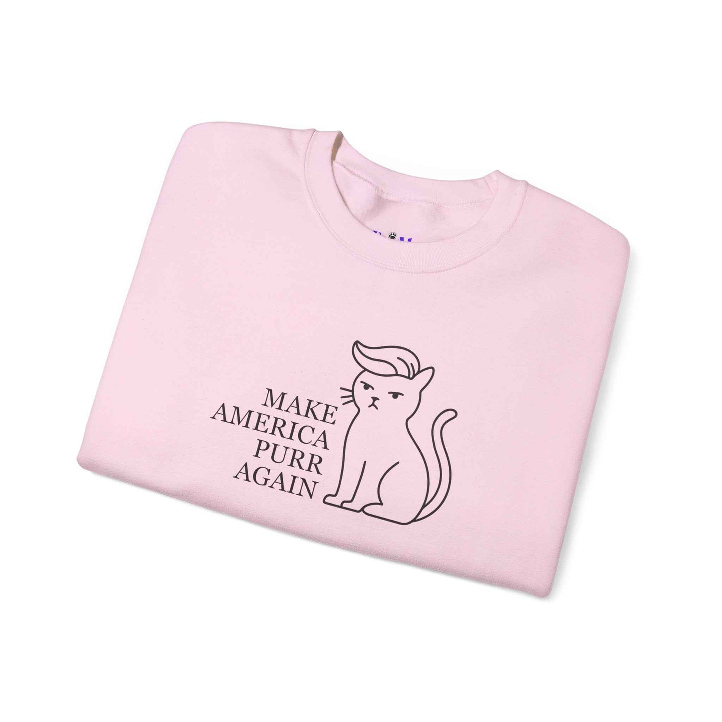 Rendre l'Amérique Purr à Nouveau Sweatshirt Parodique de Chat