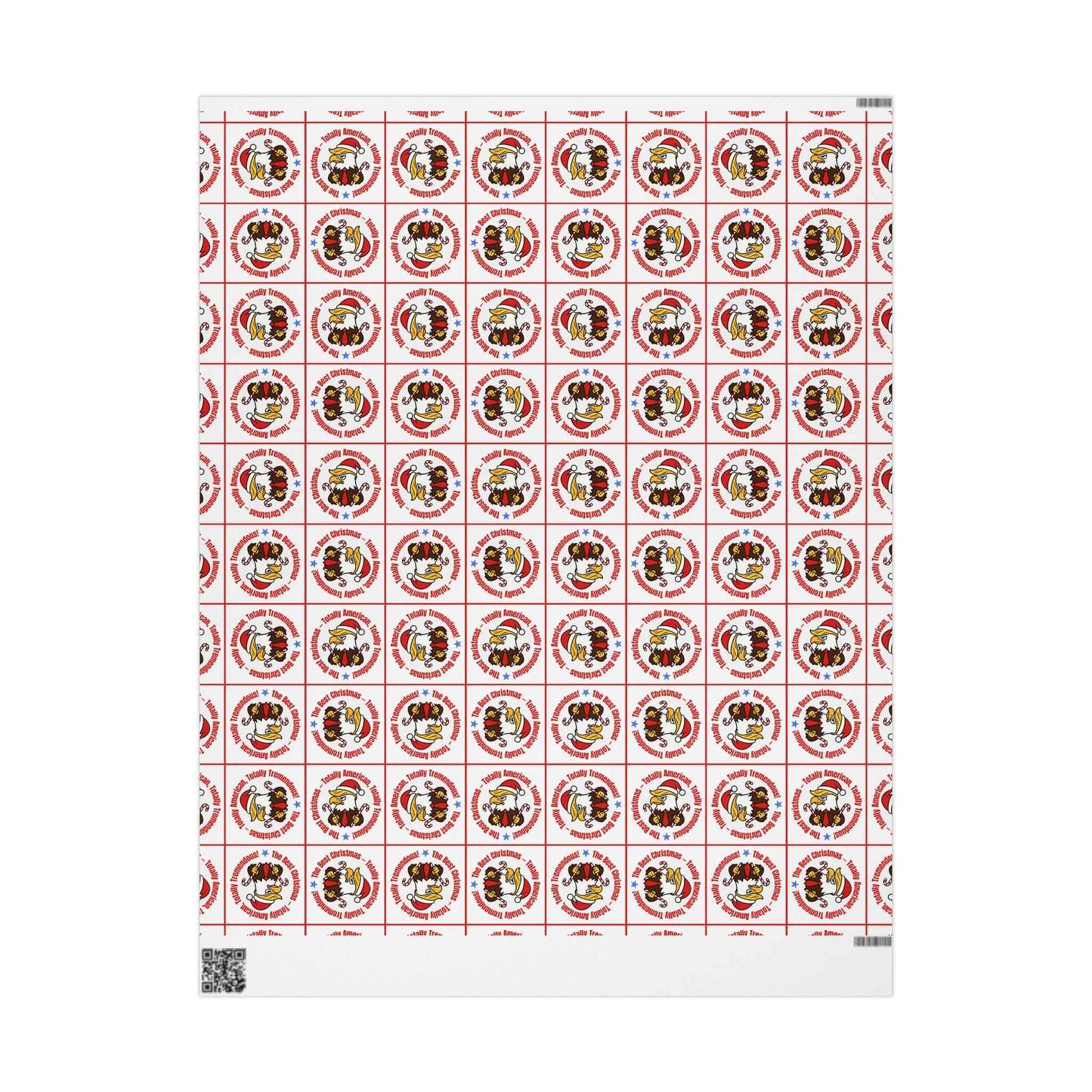 Papier d'emballage parodique de Noël patriotique