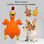 Pet Dog Toy Squeaky Chicken Latex Chew-Resistant for Large and Medium Dogs Boredom Relief Sound-Making Toy for Puppies - Korvel