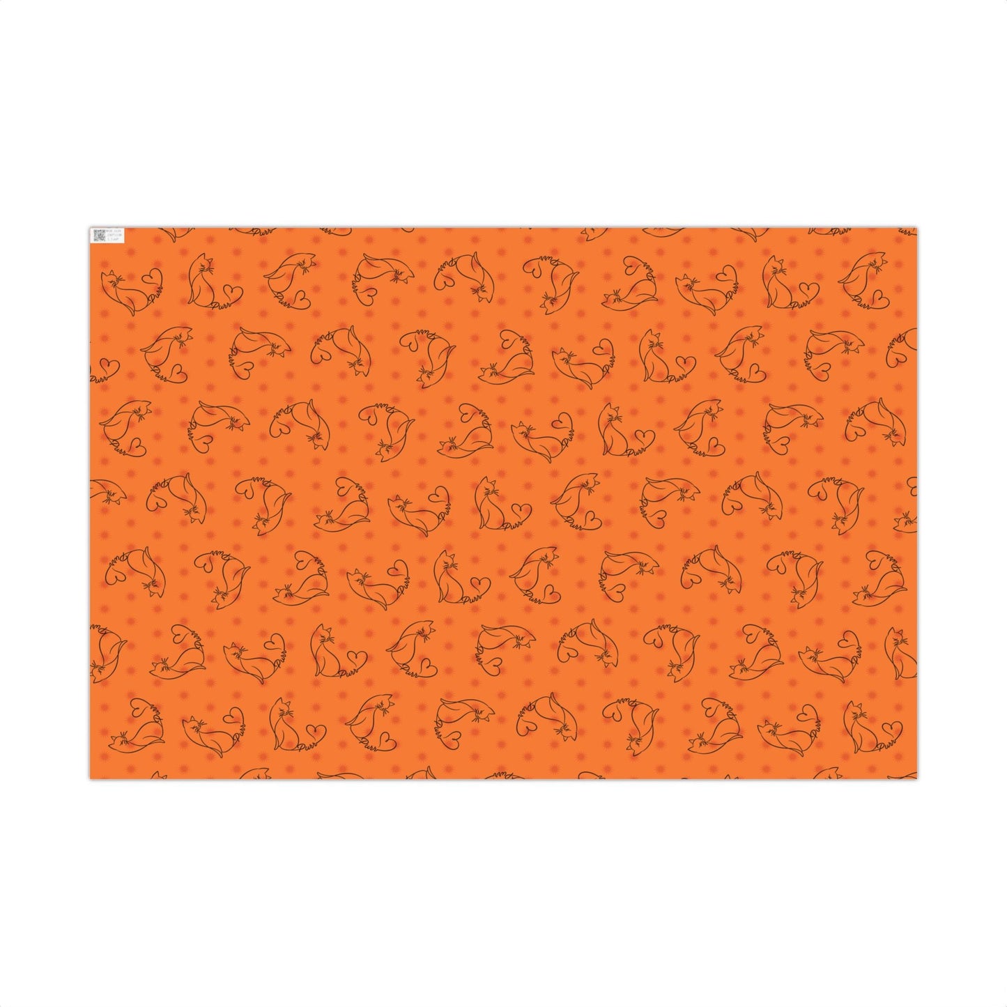 Purr Pattern All-Occasion Gift Wrap – Cat Line Art