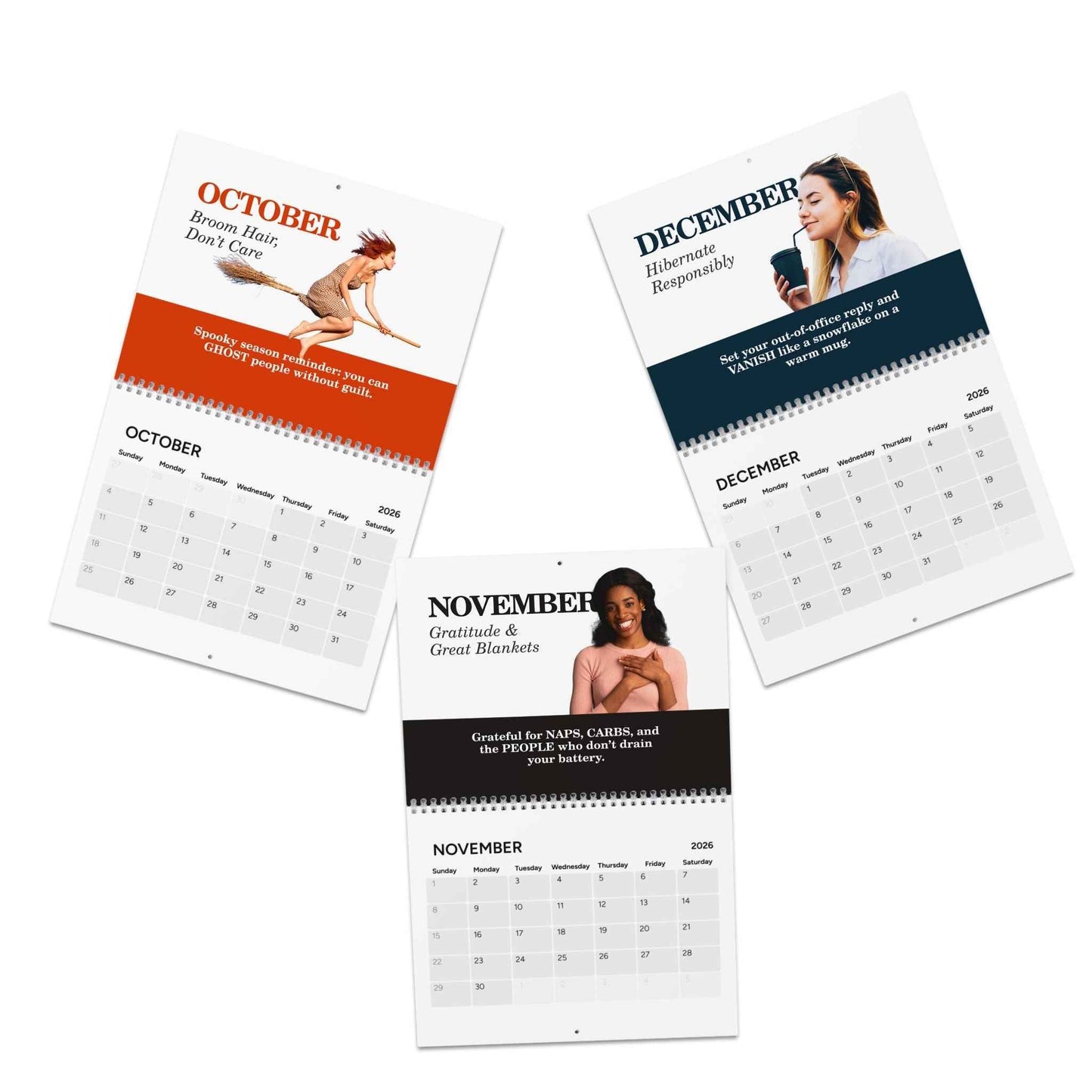 Calendrier de bureau 2026 Mind Unplugged - Une année de repos et de réinitialisation