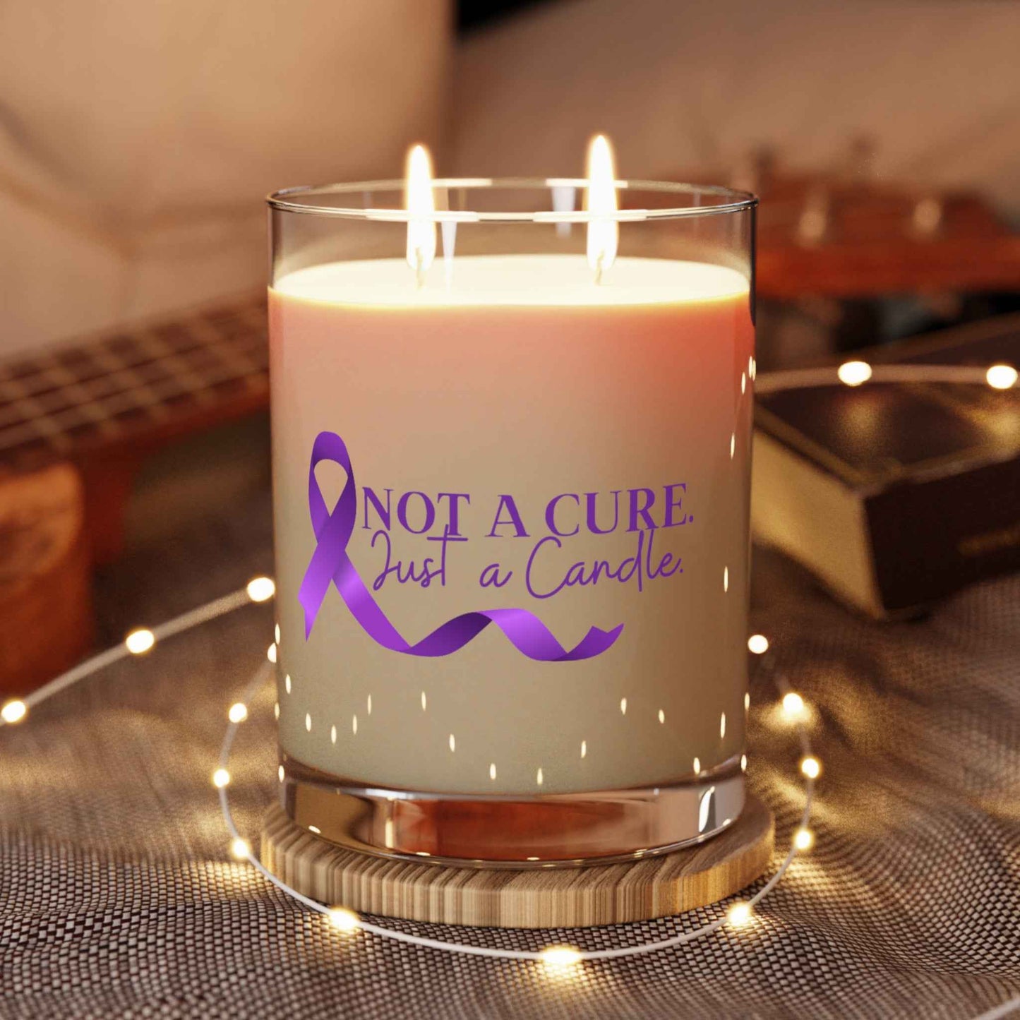 Epilepsy Awareness Soy Candle – Not a Cure, Just a Candle