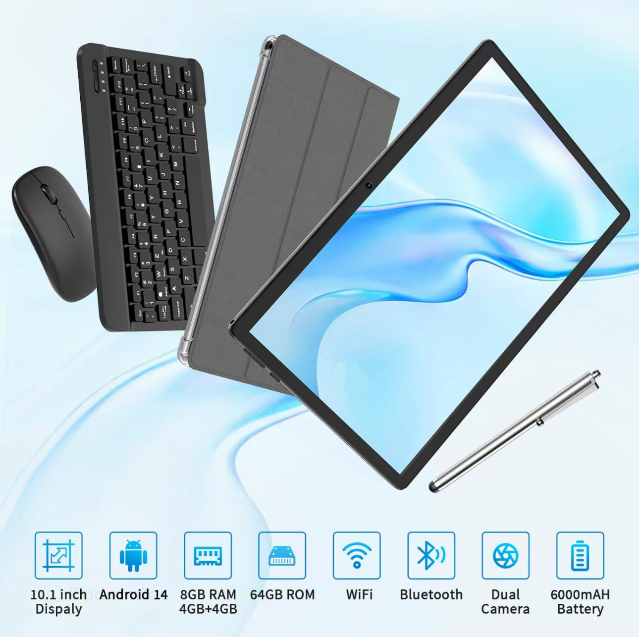 Tablet Android EduTab 10.1 - Dispositivo 2 en 1 versátil