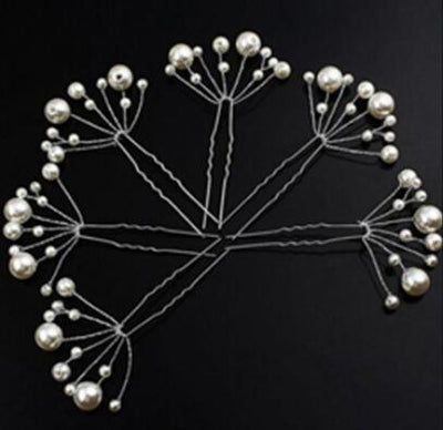 6 Pieces Wedding Bridal Hair Jewelry - Korvel