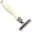 Razor de Seguridad Parker 111W con Mango de Resina Blanca