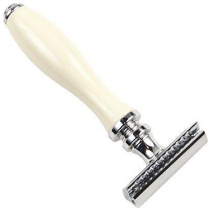 Razor de Seguridad Parker 111W con Mango de Resina Blanca