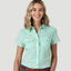 Stylish Green Plaid Button-Up Shirt for Women | Wrangler - Korvel