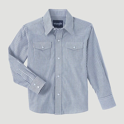 Stylish Striped Button-Down Shirt for Boys | Wrangler - Korvel