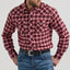 Wrangler Men's Retro Red Plaid Flannel Shirt - Korvel