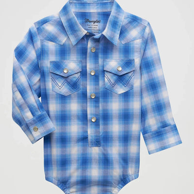 Wrangler Infant Blue Western Onesie - Korvel