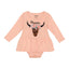 Charming Floral Steer Head Onesie for Infants - Korvel