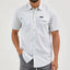 Wrangler Men's Short Sleeve Slit Green Shirt - Korvel