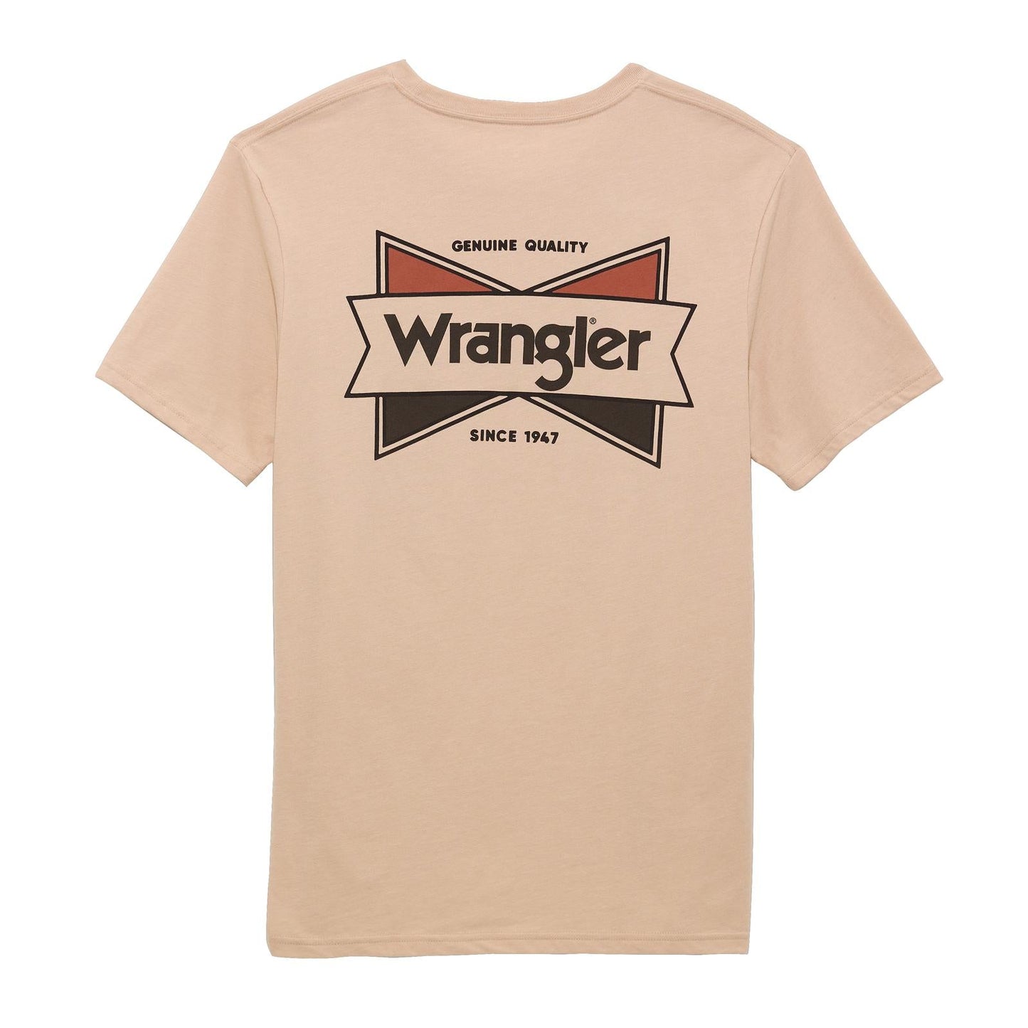 Wrangler Men's Tan Logo Tee - Casual Comfort - Korvel