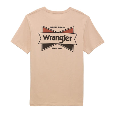 Wrangler Men's Tan Logo Tee - Casual Comfort - Korvel