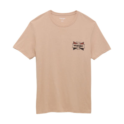 Wrangler Men's Tan Logo Tee - Casual Comfort - Korvel