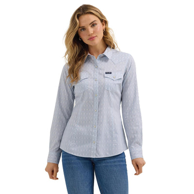 Vintage Blue Wrangler Women's Shirt - Korvel