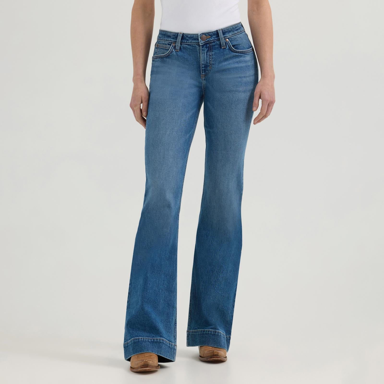 Mae Mid Rise Trouser Jeans for Women | Wrangler - Korvel